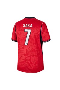 Englanti Bukayo Saka #7 Jalkapallovaatteet Vieraspaita MM-kisat 2026 Lyhythihainen